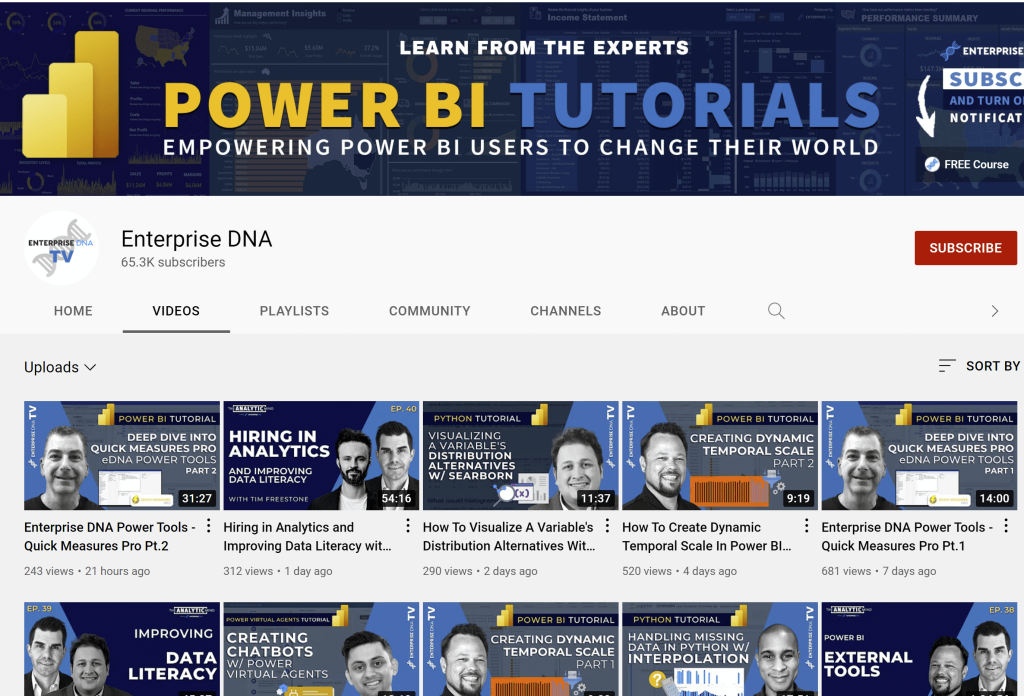 Enterprise DNA YouTube