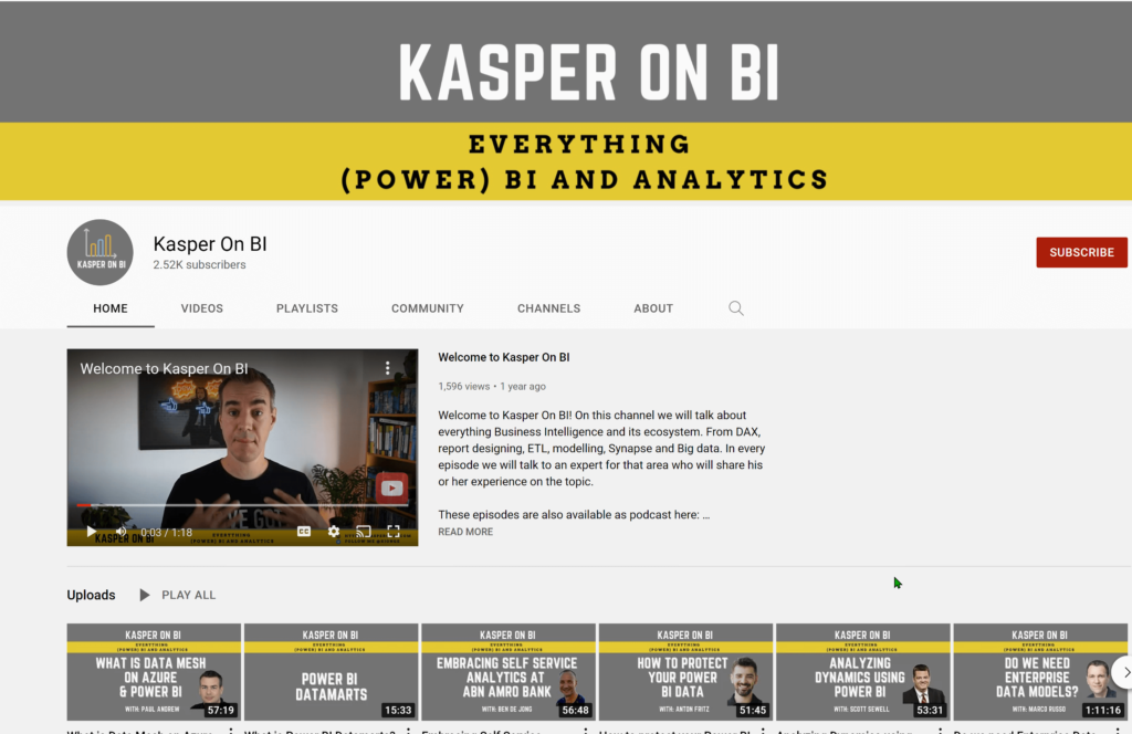 Kasper on BI