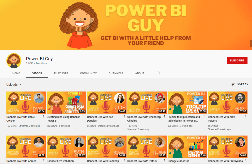 Power BI Guy YouTube